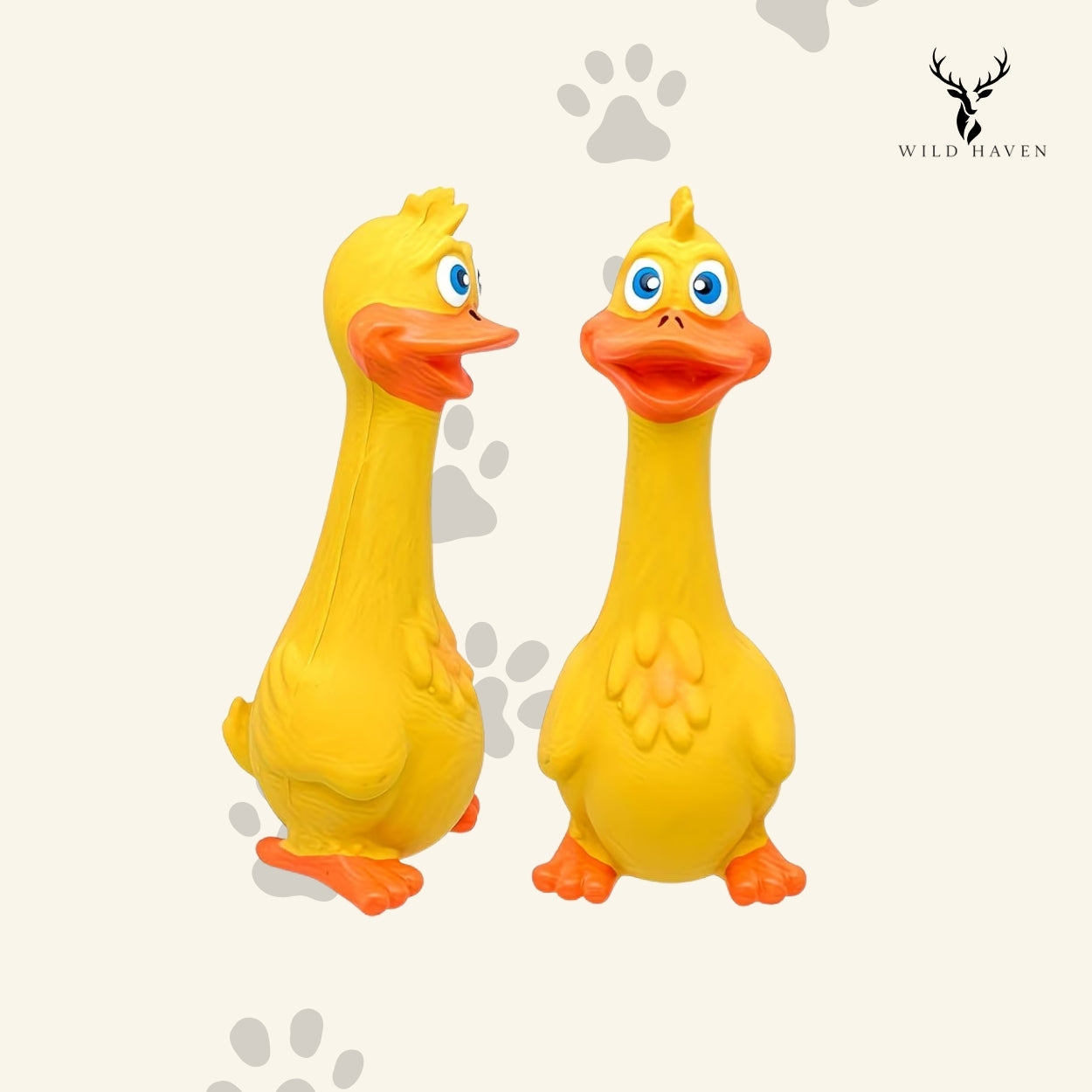 Haven Latex Squeaky Dog Toy, Chicken and Duck Chew Toy for Small Breeds and Puppies