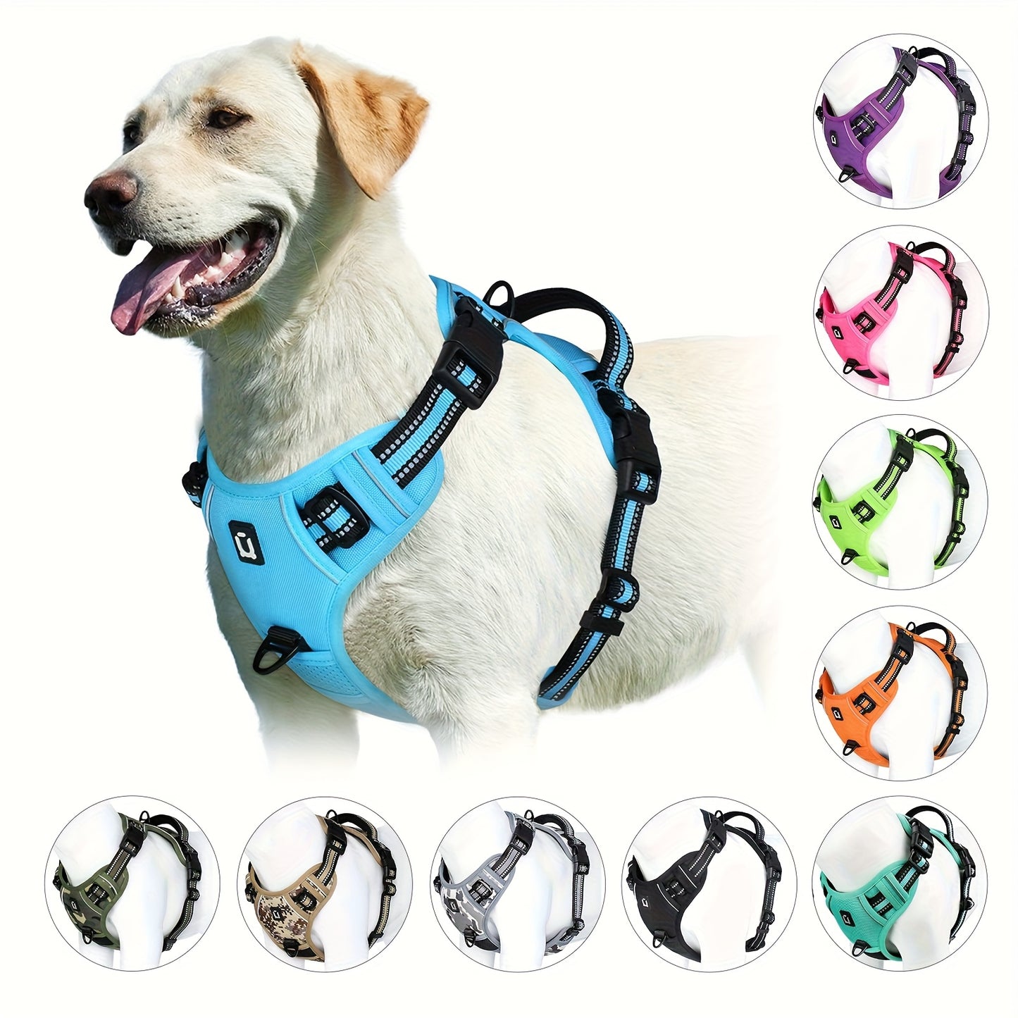 Haven Dog Anti-Pull Harness with Top Handle Reflective