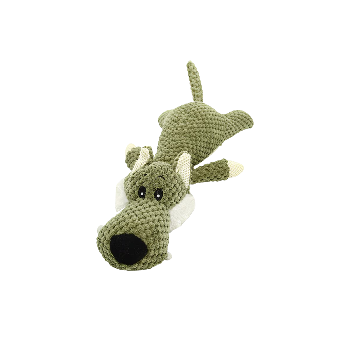 Haven Squeaky Wolf Dog Toy