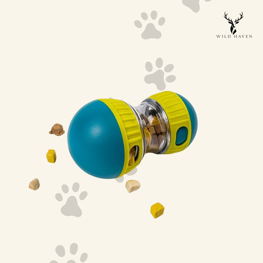 Haven Rolling Treat Ball, Rotating Slow Feeder and Enrichment Toy for Dogs