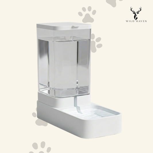 Haven Dog Gravity Feeder and Water Dispenser Set, Automatic No-Spill Food and Water Station for Dogs