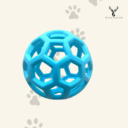 Haven Dog Hollow Treat Ball, TPR Rubber Interactive Molar and Enrichment Toy for Small and Medium Dogs