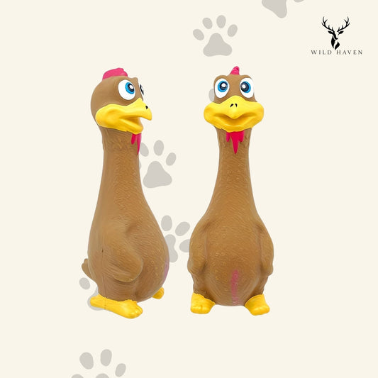 Haven Latex Squeaky Dog Toy, Chicken and Duck Chew Toy for Small Breeds and Puppies