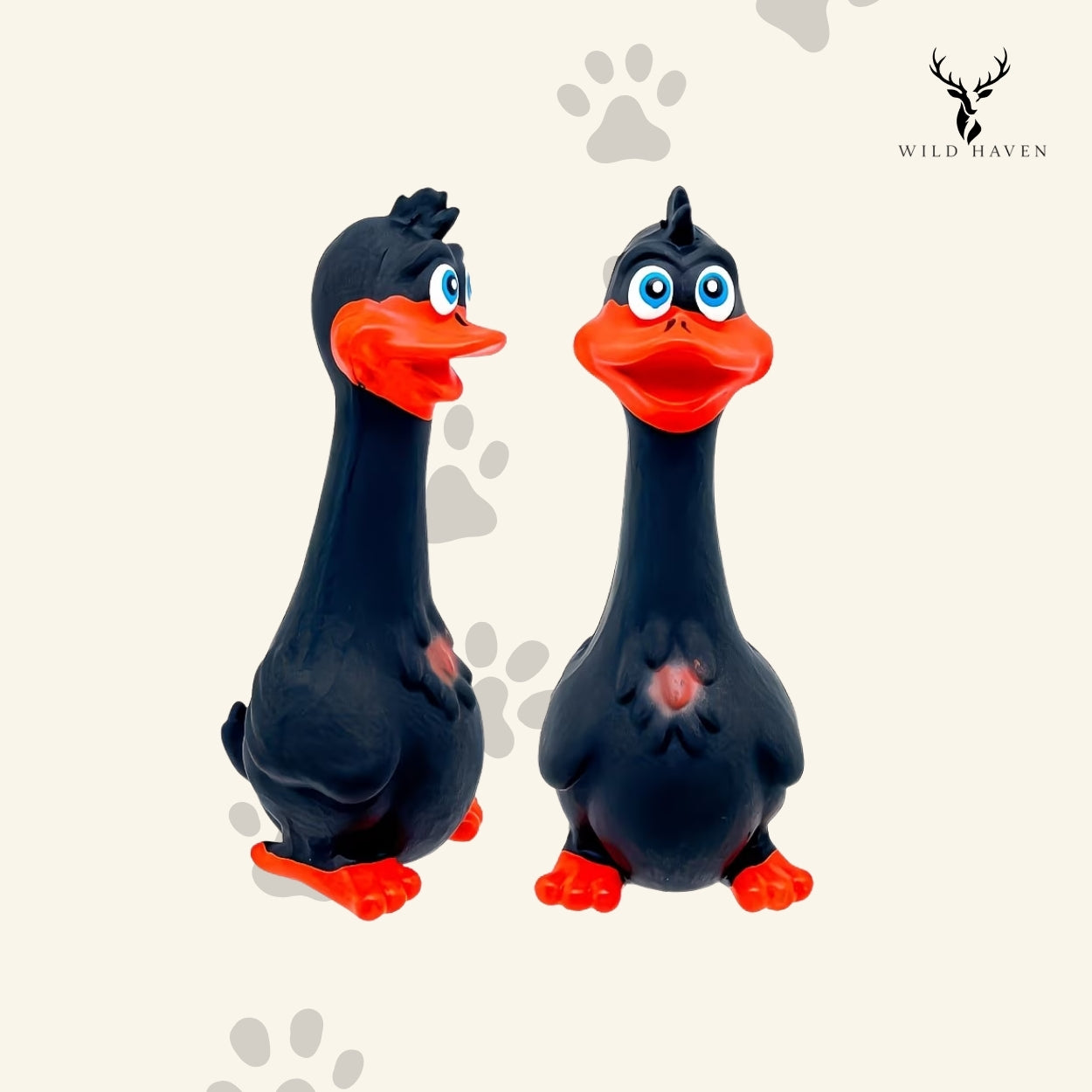 Haven Latex Squeaky Dog Toy, Chicken and Duck Chew Toy for Small Breeds and Puppies