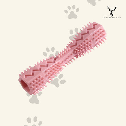 Haven Dog Molar Stick Toothbrush Toy, Soft Rubber Dental Chew for Teething Small Breed Dogs