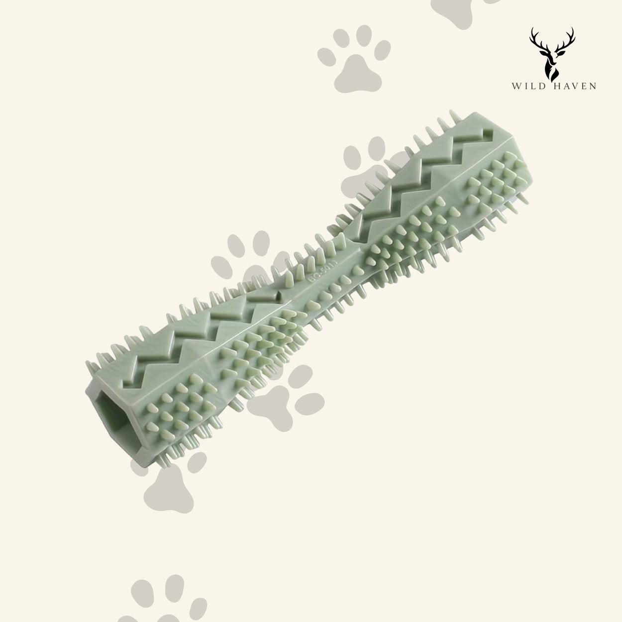 Haven Dog Molar Stick Toothbrush Toy, Soft Rubber Dental Chew for Teething Small Breed Dogs