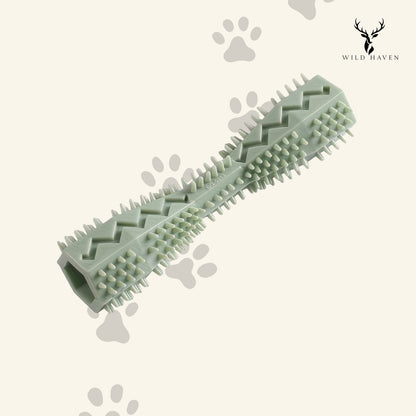 Haven Dog Molar Stick Toothbrush Toy, Soft Rubber Dental Chew for Teething Small Breed Dogs