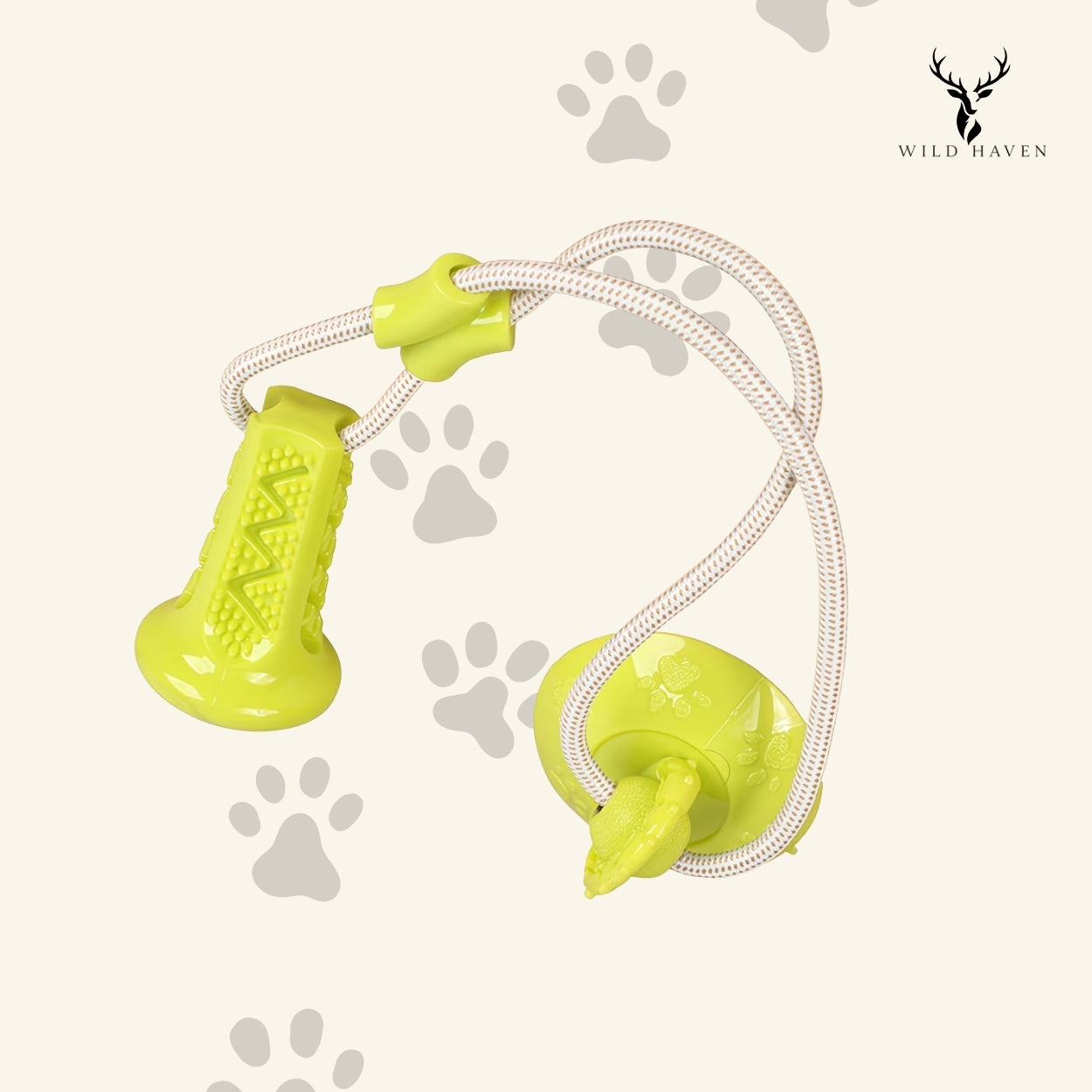 Haven Dog Suction Cup Treat Toy, Interactive Self-Play Chew Ball for Boredom Relief and Solo Entertainment