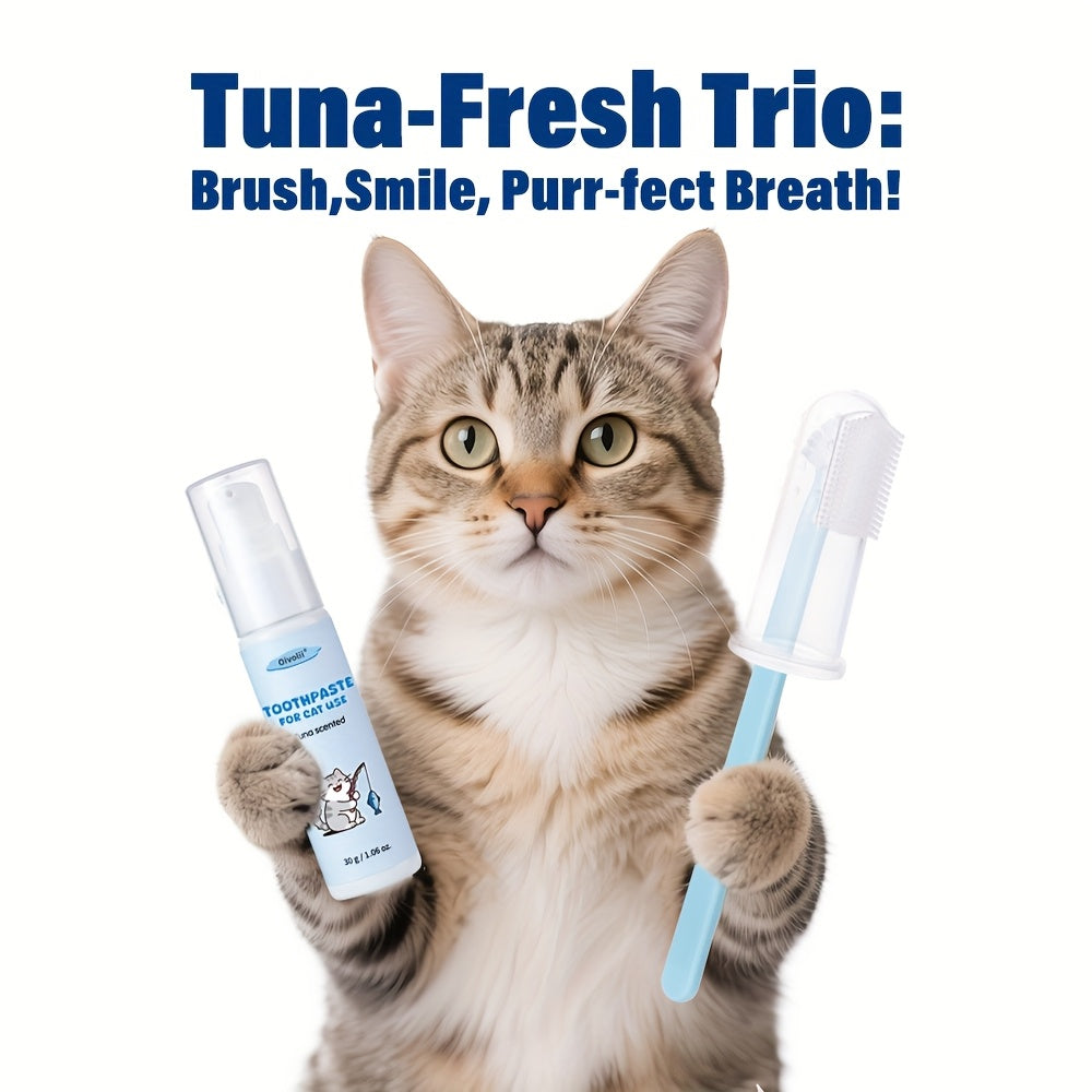 Haven Cat Dental Kit Toothpaste and Finger Brush Set