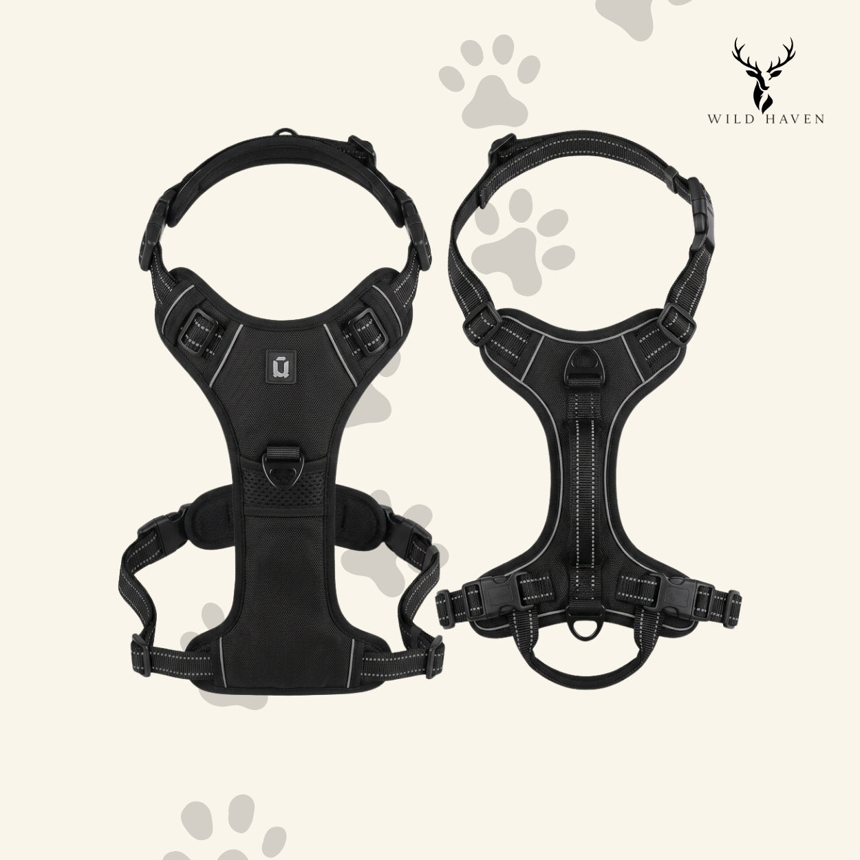 Haven Dog Anti-Pull Harness with Handle, Padded Reflective Vest for No-Pull Dog Walking