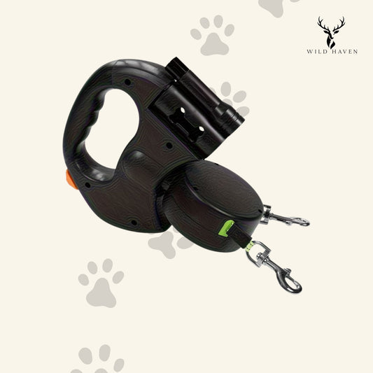 Haven Dual Retractable Dog Leash, Anti-Tangle 360° Double Lead for Walking Two Dogs at Once
