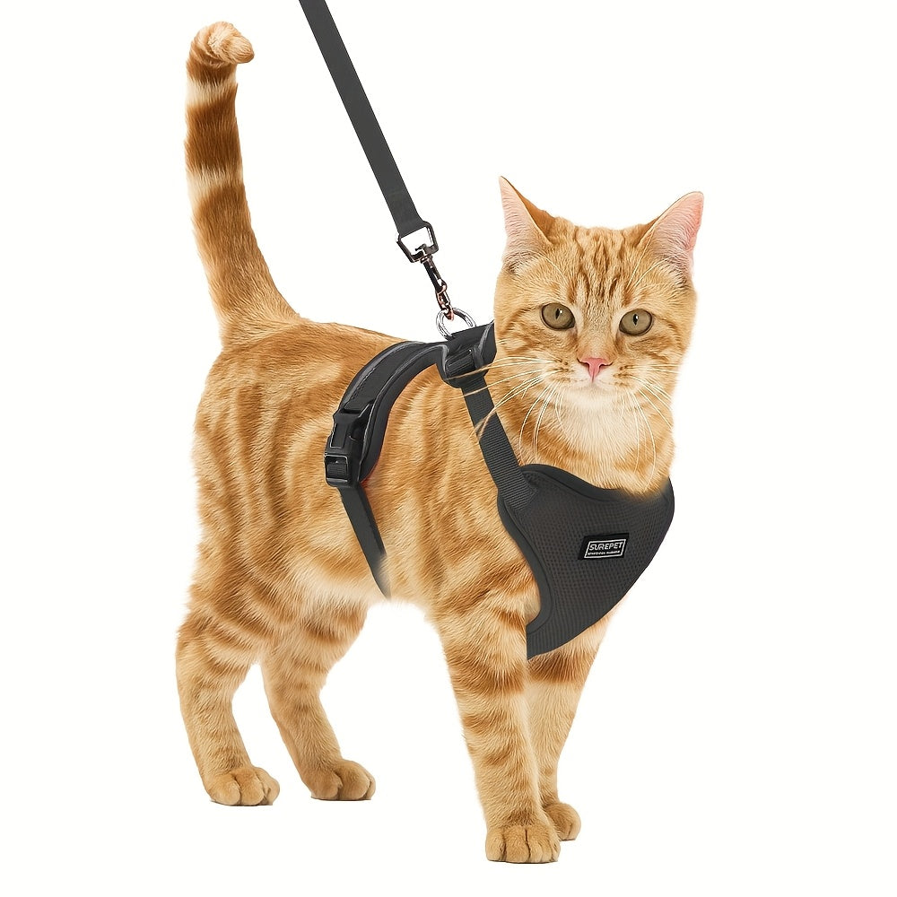 Haven Cat Walking Harness and Leash Set Escape-Proof Reflective Vest
